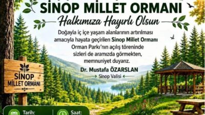 Sinop’ta vatandaşların doğayla iç içe vakit geçirebileceği yeni yaşam alanlarından