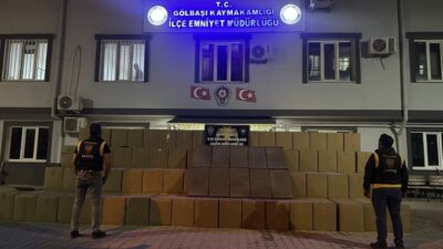 Adıyaman’ın Gölbaşı ilçesinde polis ekiplerince şüphe üzerine durdurulan tırda 5