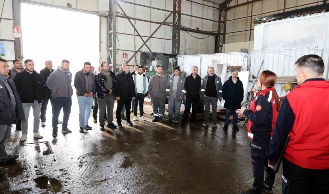 Talas Belediyesi; personelin muhtemel yangınlara karşı daha bilinçli ve hazırlıklı