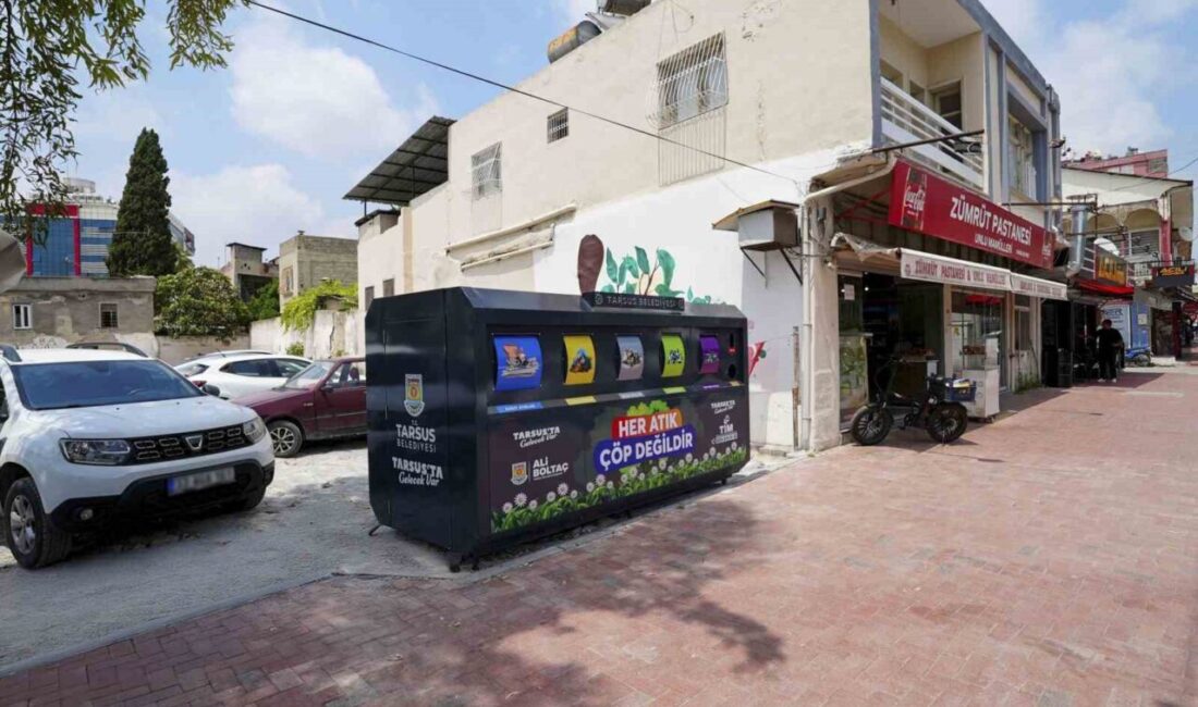 Mersin’in Tarsus ilçesinde belediye tarafından yürütülen sıfır atık ve geri