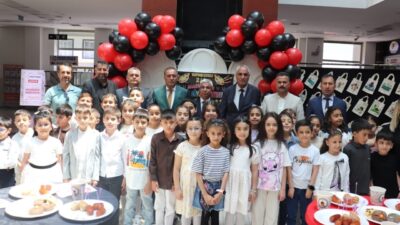 Bitlis’in Tatvan ilçesinde ilkokul öğrencileri tarafından hazırlanan resim ve sanat