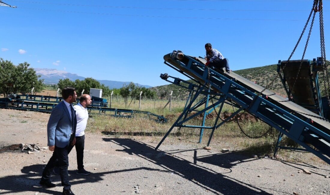 Tavas Belediyesi tarafından öz kaynaklarla kurulan Taş Kırma, Kum, Mıcır