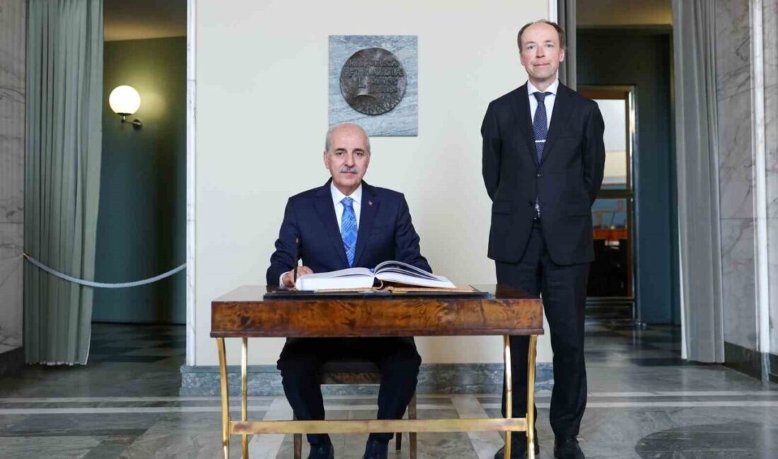 TBMM Başkanı Numan Kurtulmuş, resmi ziyaret gerçekleştirdiği Helsinki’de Finlandiya Parlamentosu