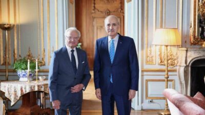 TBMM Başkanı Numan Kurtulmuş, Stockholm’de İsveç Kralı Carl XVI. Gustaf