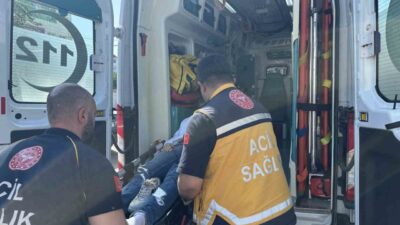Tekirdağ’ın Muratlı ilçesinde meydana gelen trafik kazasında bir motosiklet sürücüsü