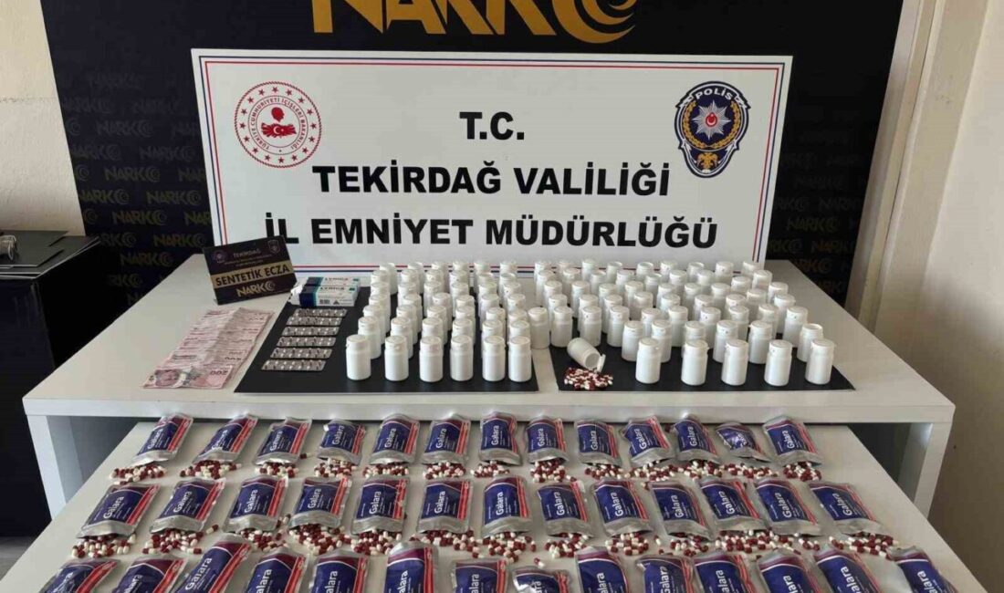 Tekirdağ’da zehir tacirlerine yönelik düzenlenen operasyonlarda 3 kişi tutuklandı İl