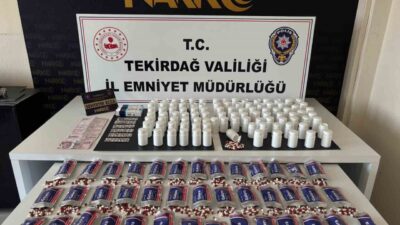 Tekirdağ’da zehir tacirlerine yönelik düzenlenen operasyonlarda 3 kişi tutuklandı İl