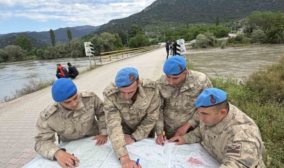 Tokat’ın Erbaa ilçesinde Kelkit Çayı’na düşerek kaybolan 2 genci bulmak