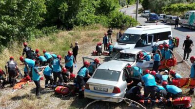 Muğla İl Sağlık Müdürlüğü koordinasyonunda düzenlenen 20. Bölge UMKE kampı