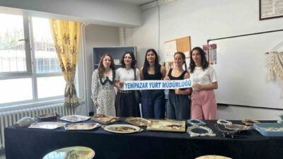 Aydın’ın Yenipazar ilçesindeki öğrenci yurdunda kalan üniversiteleri gençler, el emeği