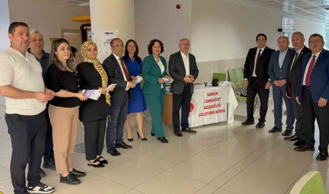 “Uzlaştırmacılar Günü” kapsamında Samsun Adliyesi’nde düzenlenen etkinliklerde uzlaştırma sistemi vatandaşlara