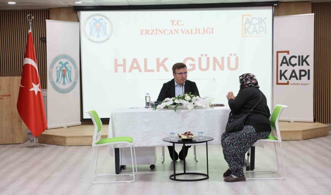 Erzincan Valisi Hamza Aydoğdu, “Halk Günü” buluşmaları kapsamında vatandaşlarla bir