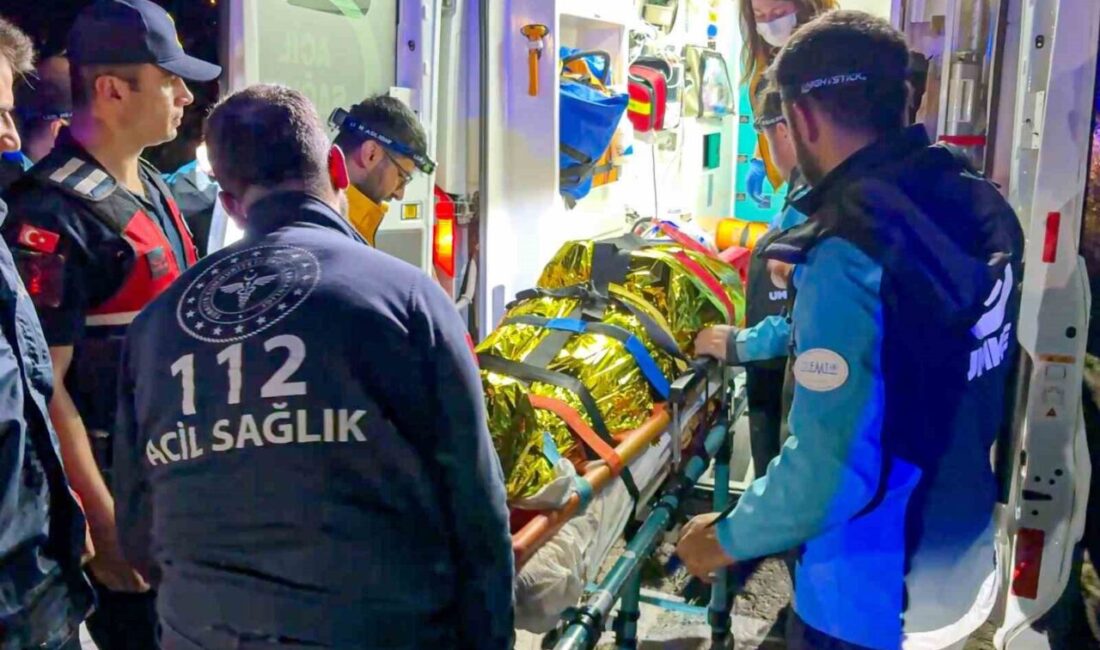 Çorum’da havada yamaç paraşütünün dolaşması sonucu dere yatağına çakılan sağlık