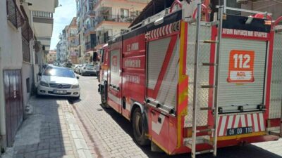 Aydın’ın Efeler ilçesinde araç yangını ihbarı üzerine olay yerine giden