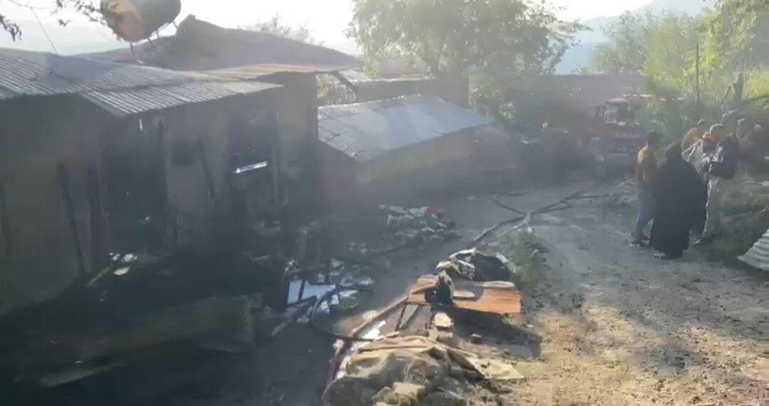 Adana’nın Kozan ilçesinde yayla evinde çıkan ve ormanlık alana sıçrayan