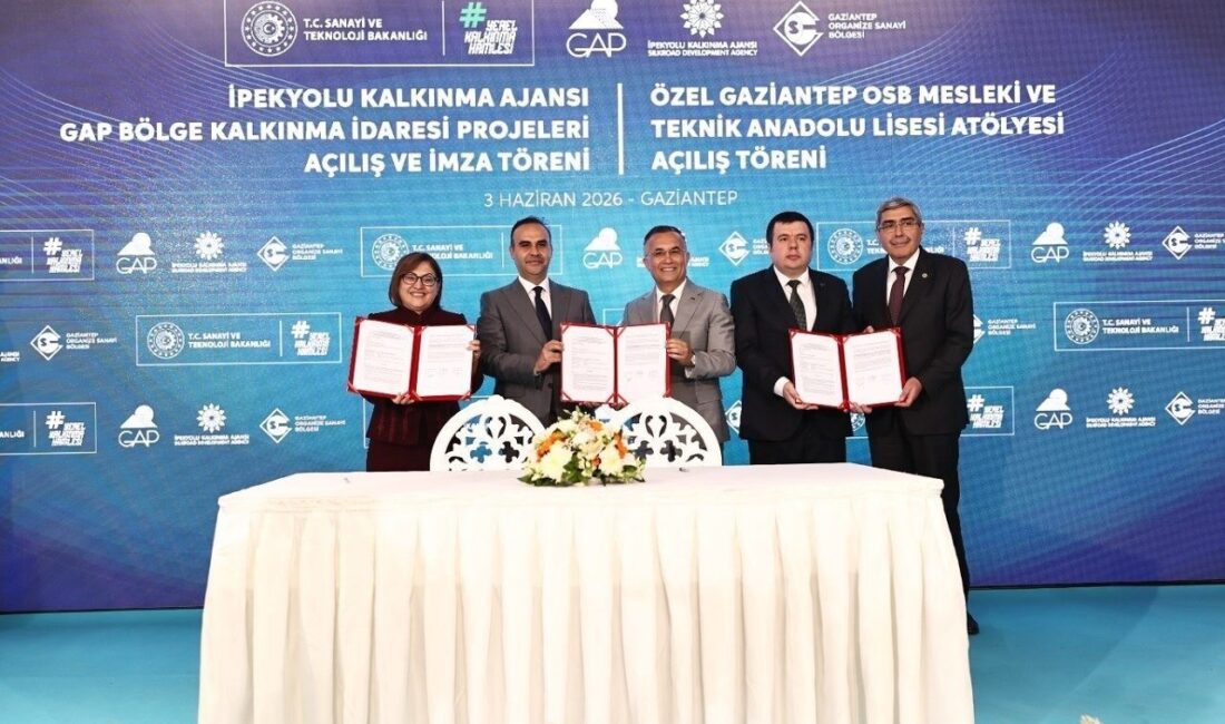 Sanayi ve Teknoloji Bakanı Mehmet Fatih Kacır’ın katılımıyla Gaziantep Organize