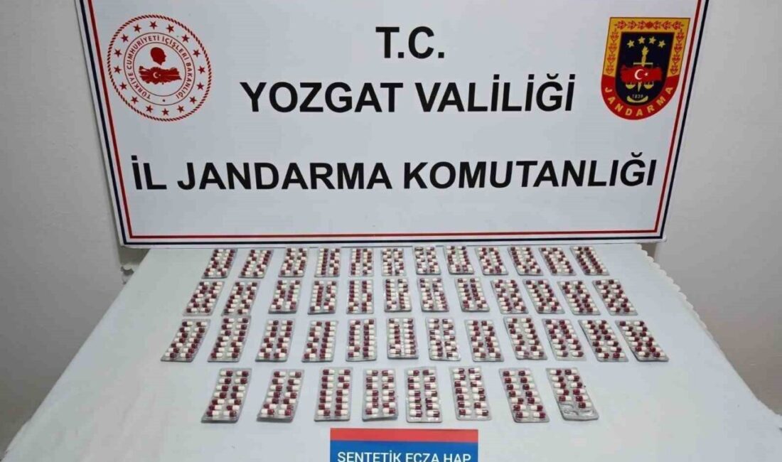 Yozgat’ta 613 adet sentetik uyuşturucu hap ele geçirildi. Yozgat İl