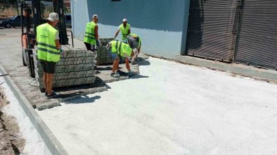 Aydın’ın Germencik ilçesinde saha çalışmalarını sürdüren belediye ekipleri, Ortaklar Mahallesi’nde