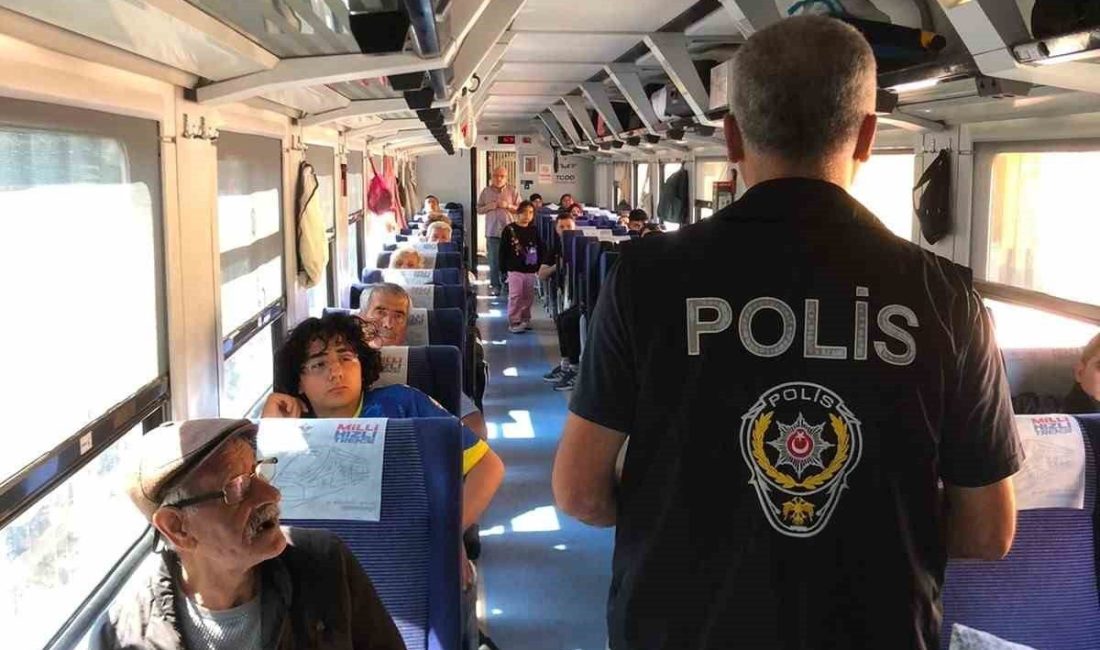 Yozgat’ın Yerköy ilçesinde polis ekipleri, demiryolu taşımacılığında yolcuların can ve