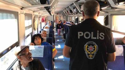 Yozgat’ın Yerköy ilçesinde polis ekipleri, demiryolu taşımacılığında yolcuların can ve
